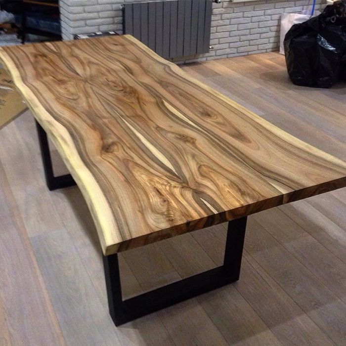 Удивительный стол из массива ореха в стиле live edge, loft в Киеве: 10 ...