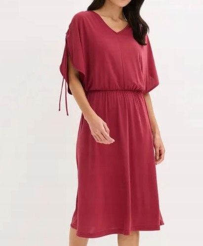 B.P.C sukienka midi bordowa 40/42.