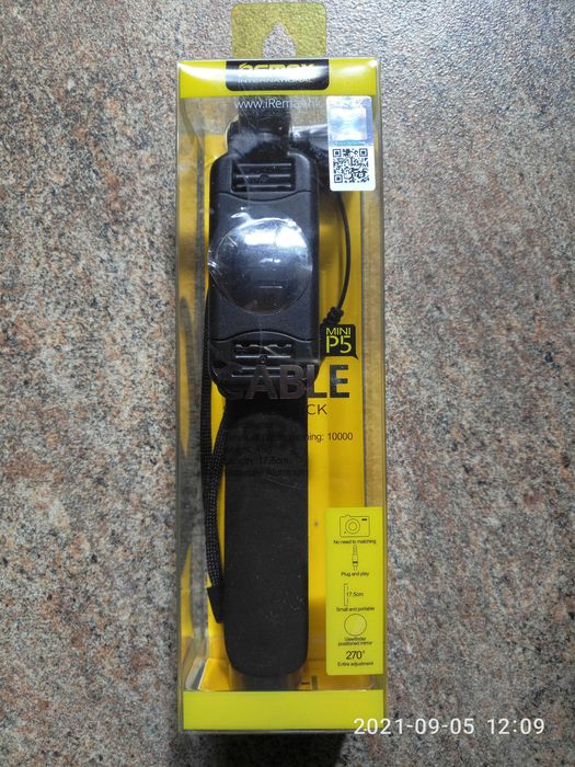Селфи-палка Remax Mini RP-P5 Cable Selfie Stick Gold