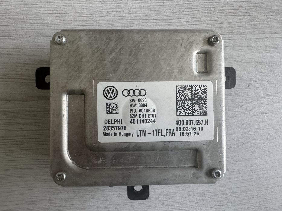 Продам блок управления фарой VAG. 4G0907697H LED Delphi