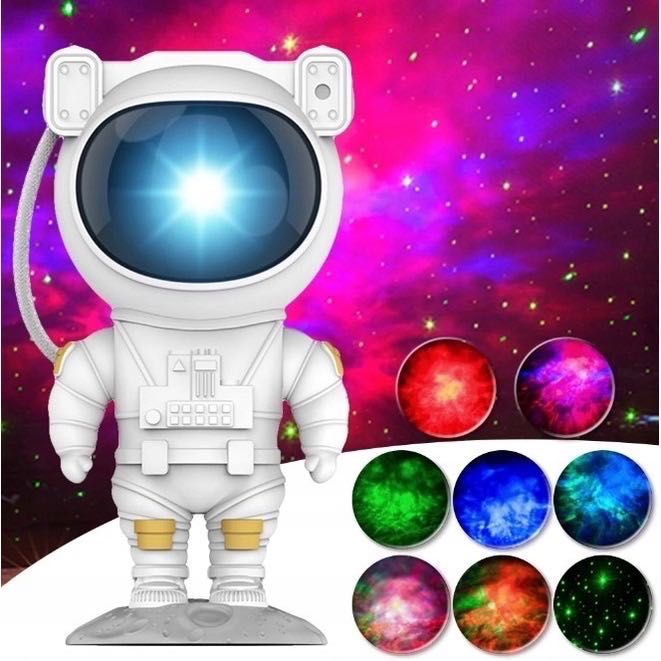 PROJEKTOR Gwiazd  Nieba Lampka Nocna ASTROnauta KOSMONAUTA Prezent