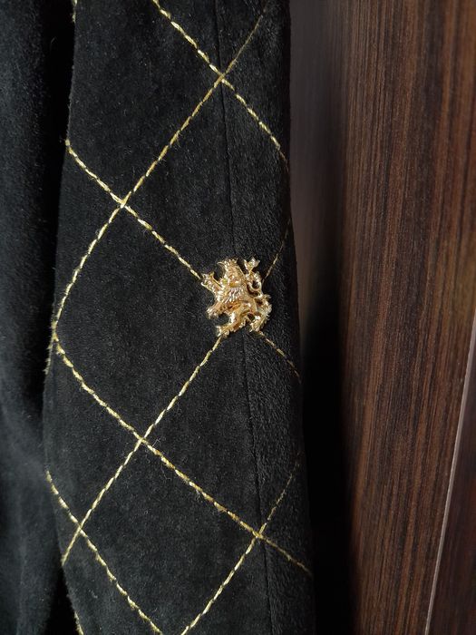 Винтаж Elegance S.A. Paris куртка бомбер косуха Замша