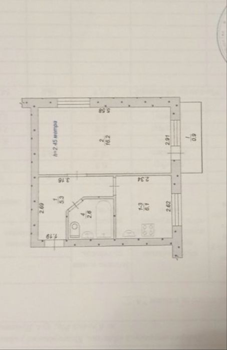 Продам 1но кімнатну квартиру на Югокі