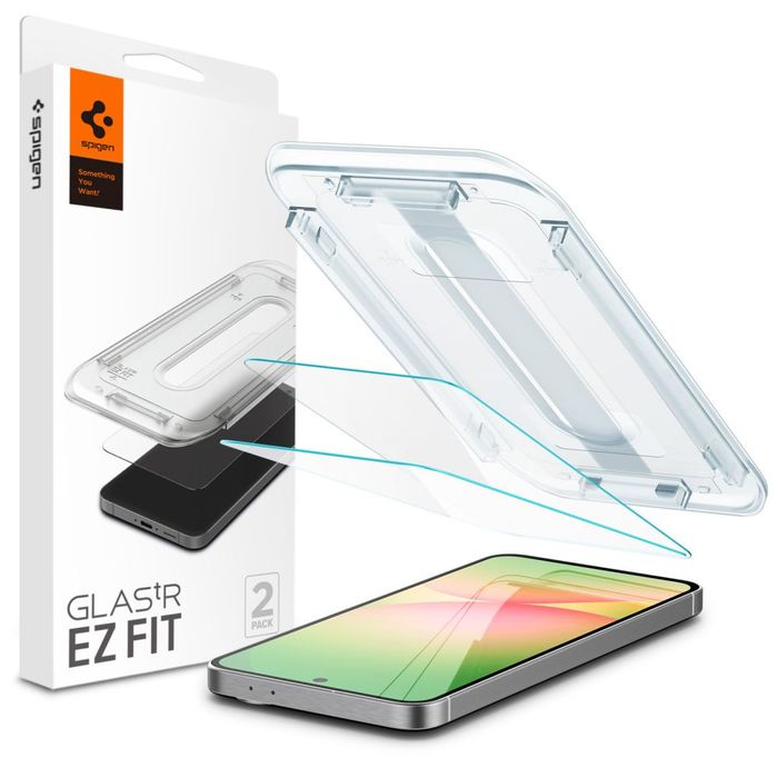 SZKŁO HARTOWANE SPIGEN GLAS.TR ”EZ FIT” 2-PACK GALAXY A56 5G / S24 FE CLEAR