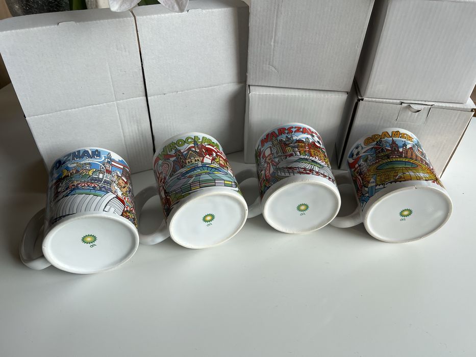 Kubki kolekcjonerskie BP - Euro 2012 - komplet