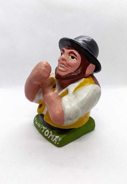 Estatueta popular portuguesa do Zé Povinho em faiança