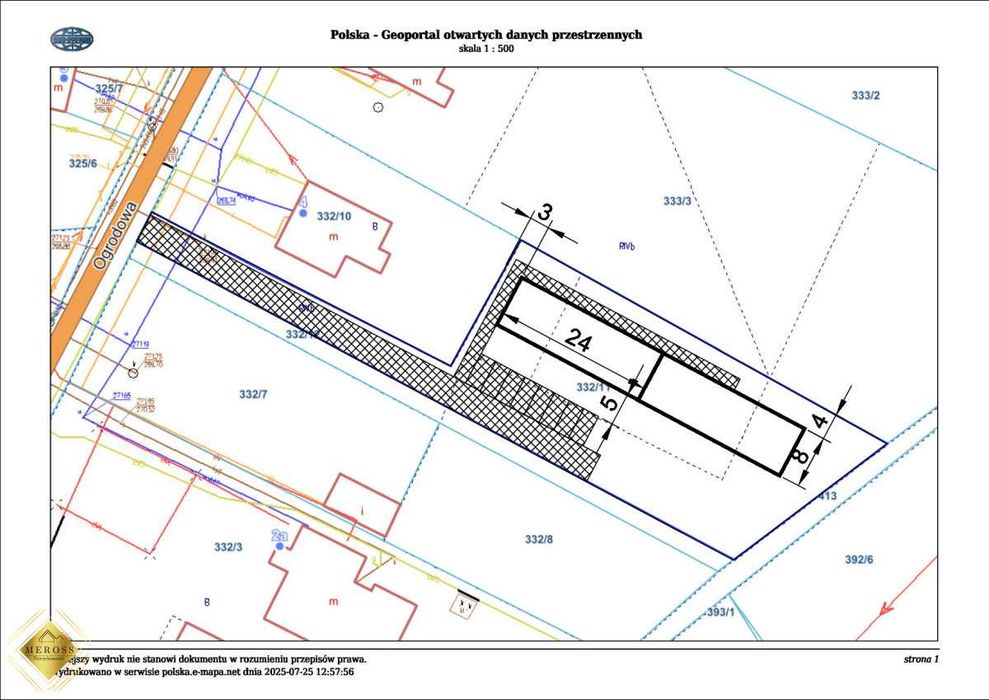 Działka Wrzosowa pod szeregówki lub MDM