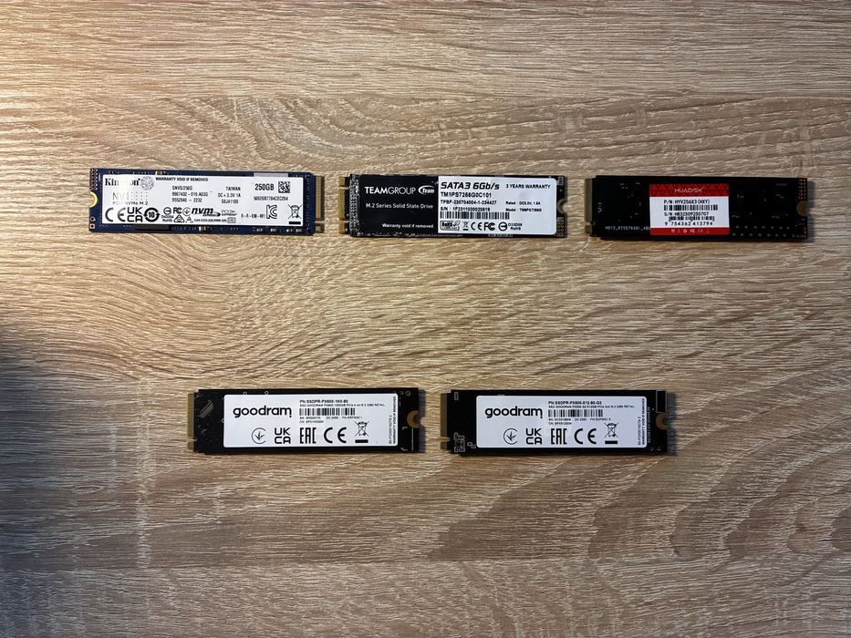 SSD M.2 NVMe / SATA 256GB 512GB 1TB Goodram Kingston