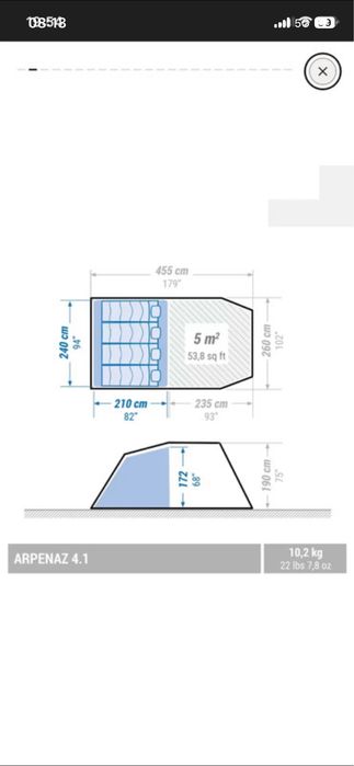 Tenda canpismo 4 pessoas