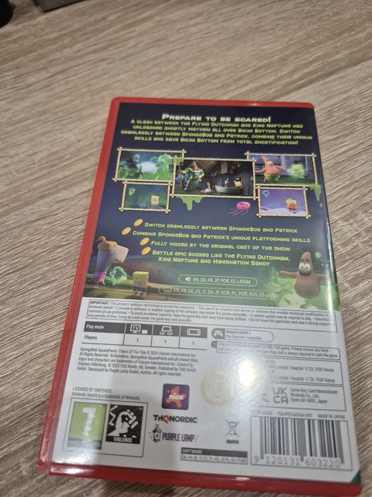 Ігра SpongeBob на Nintendo switch 2