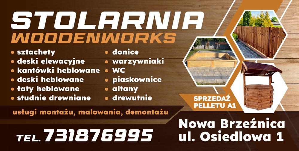 Studnia ogrodowa drewniana