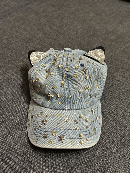 Кепка джинсова, дитяча з вухами