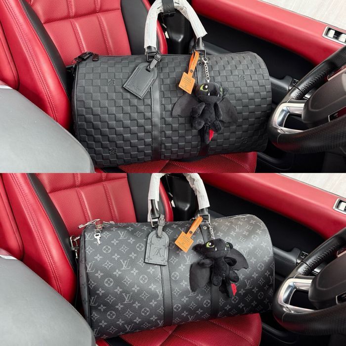 LOUIS VUITTON KEEPALL сумка спортивная дорожная кожаная мужская