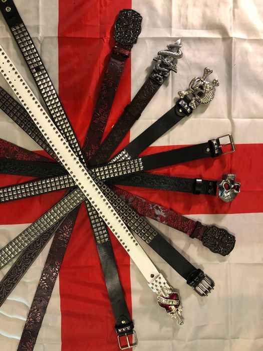 класный ремень chrome hearts y2k