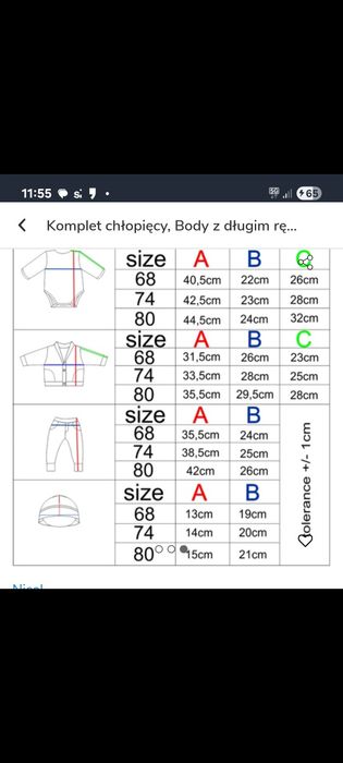 Ubranko dla chłopca  do chrztu