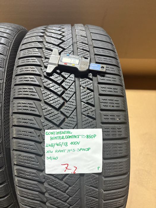 2x 245/45R18 100V CONTINENTAL WINTERCONTACT TS850P opony zimowe XL RANT M+S 3PMSF