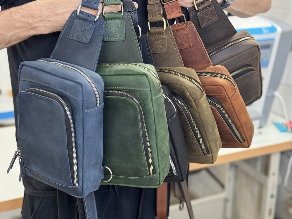 Сумка чоловіча шкіряна слінг SULLIVAN sms23(28) чорна