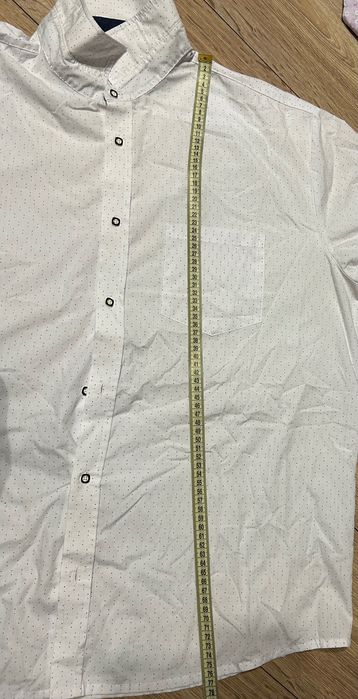 Koszula męska z wzorem i długim rękawem