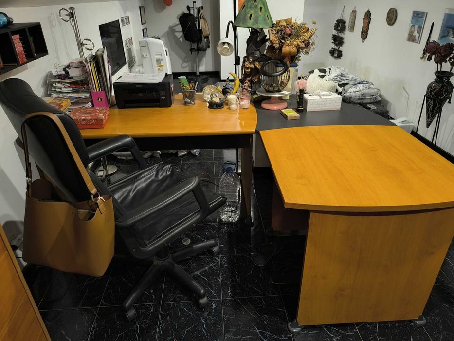 Secretaria em L C/Cadeira