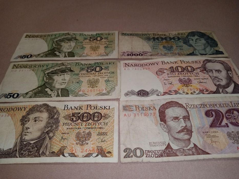 Zestaw Banknotów PRL