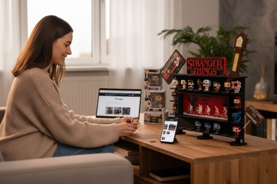 Ekspozytor Półka STRANGER THINGS na figurki z Kinder Joy 3D