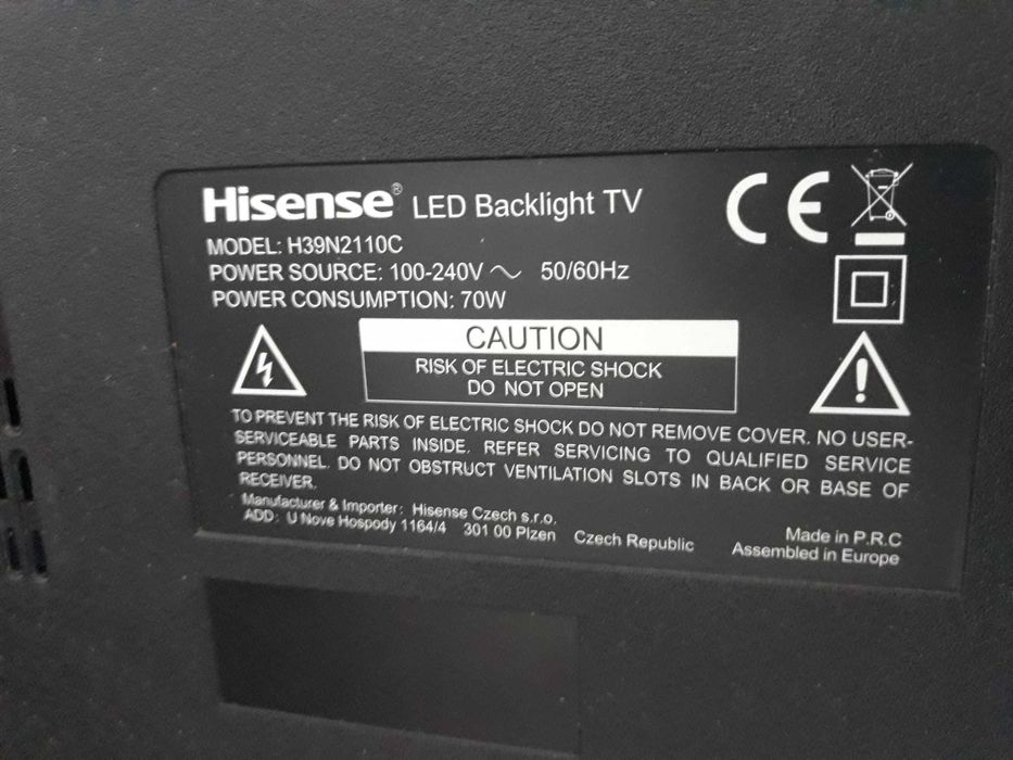 LCD Hisense 40" com comando