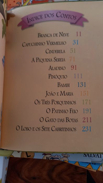 Livro contos mágicos da editora Girassol