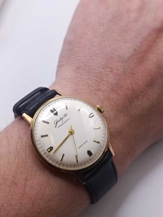 Zegarek Męski Glashutte Spezimatic Automatyczny Pozłacany 331/04/25s