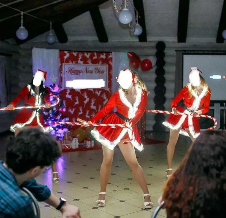 Kostiumy Mikołaja z podświetleniem (3szt)