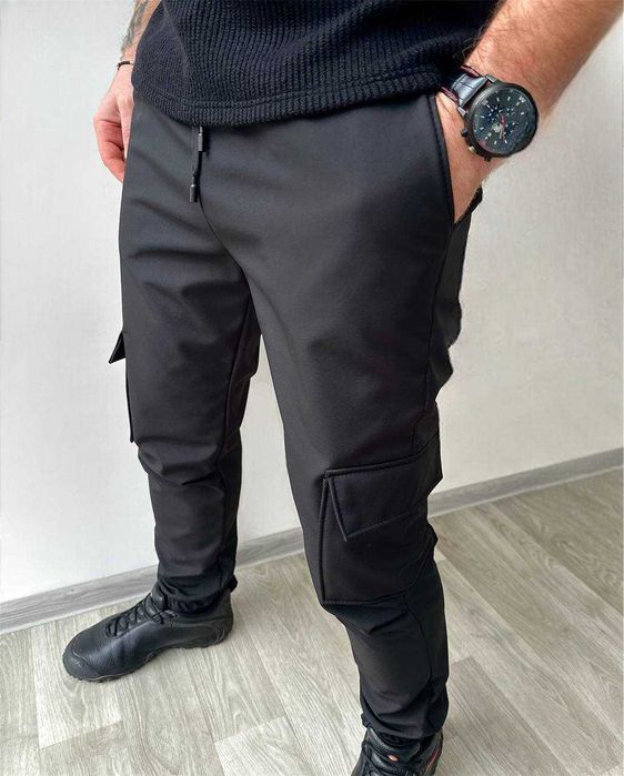Штаны Softshell плащевка на флисе (46-56)