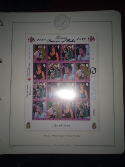 Klaser Princess od Wales DIANA 72 znaczki