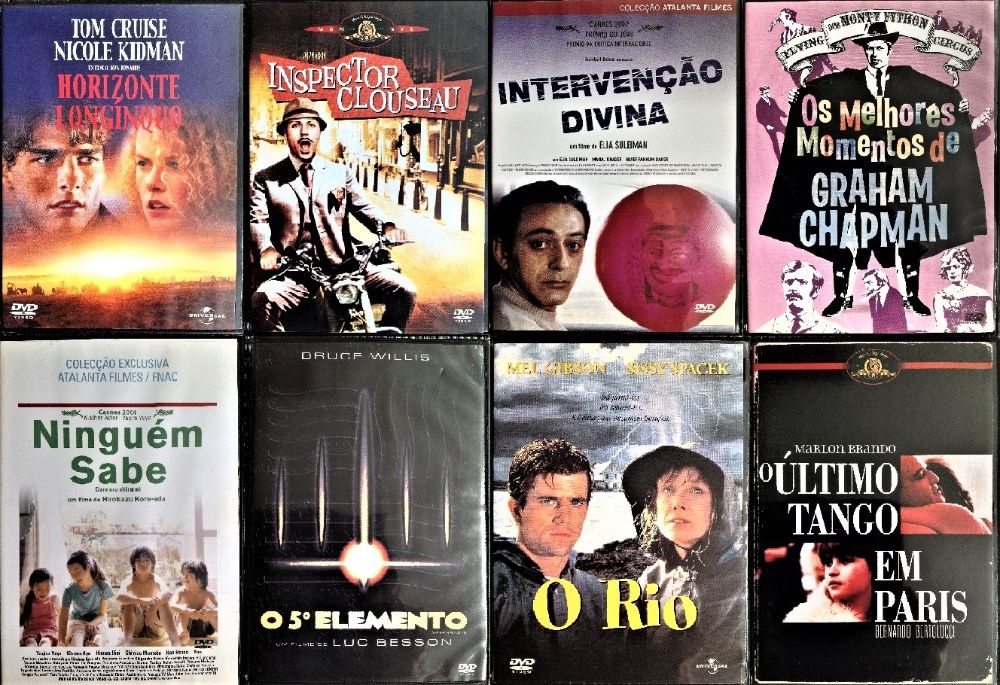 40 DVDs - Vários Géneros Cinematográficos - Raros - Muito Bom Estado