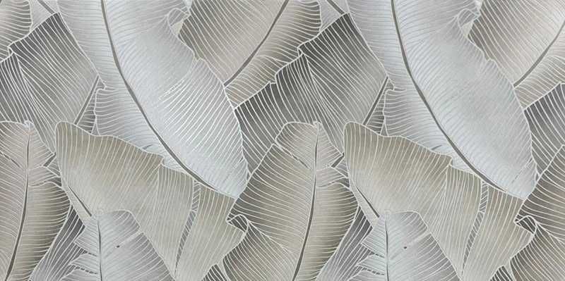 Tanie płytki ceramiczne CRAFT DECOR 60x120 matowa+carving dekor liście