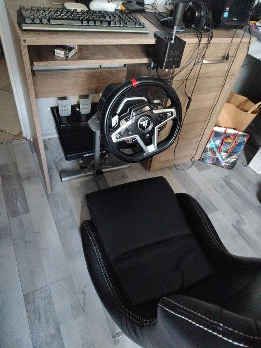 Kompletny Symulator Simracing: Thrustmaster T248 + Shifter + Hydrołapa + Pedały T3PA + Stojak z Siedziskiem! OKAZJA!!!