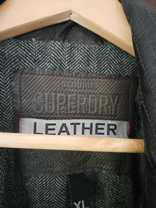 Kurtka stan idealny skórzana męska Superdry nowa M L
