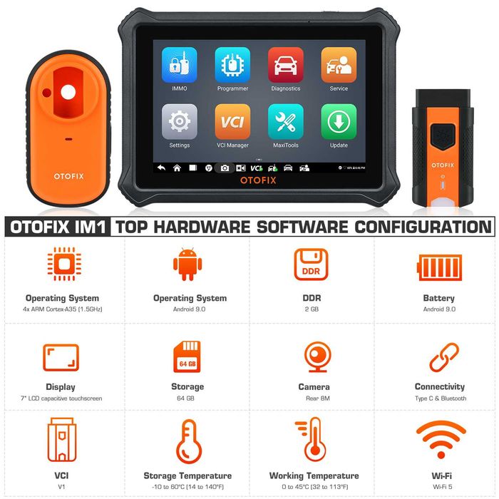 Autel OTOFIX IM1 Máquina Programação Chaves/Diagnóstico OBD (NOVO)