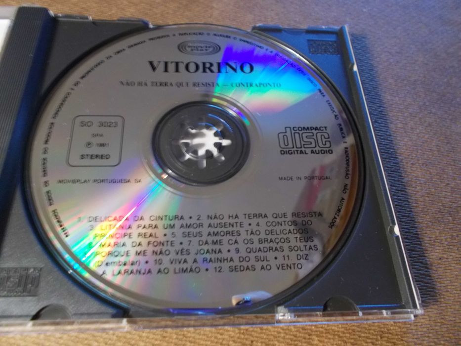2 cds de Vitorino La Habana 99 e Não há terra que resista