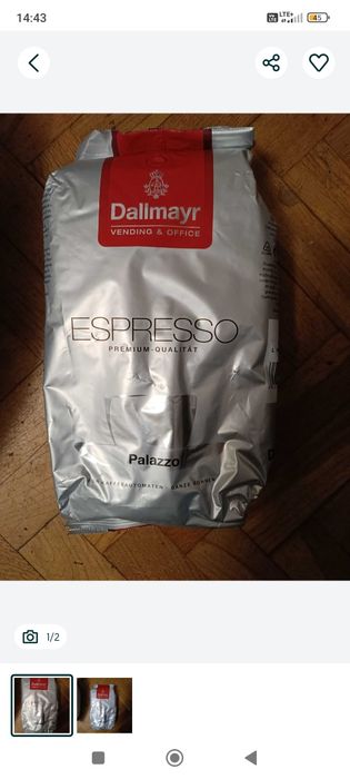 Opakowanie Dallmayr espresso ziarnista  1 kg