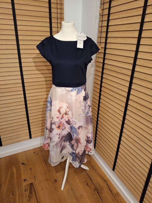 Swing, damska sukienka koktajlowa, r. L/XL