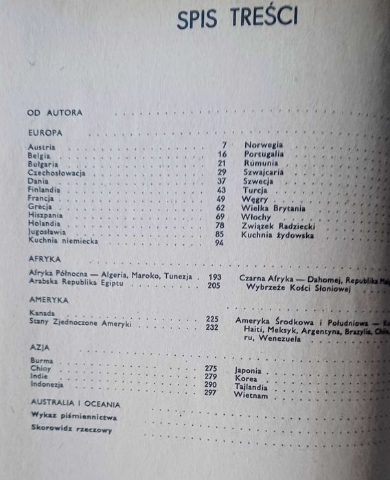 Potrawy z różnych stron świata
