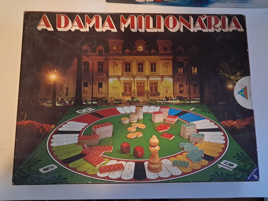 Jogo tabuleiro a Dama milionária