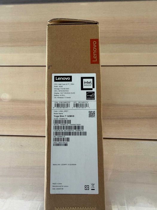 Lenovo Yoga Slim 7 14IMH9 | Intel Core Ultra 7 | 16GB RAM | 512GB SSD | OLED | Como Novo + Rato e Bolsa Lenovo