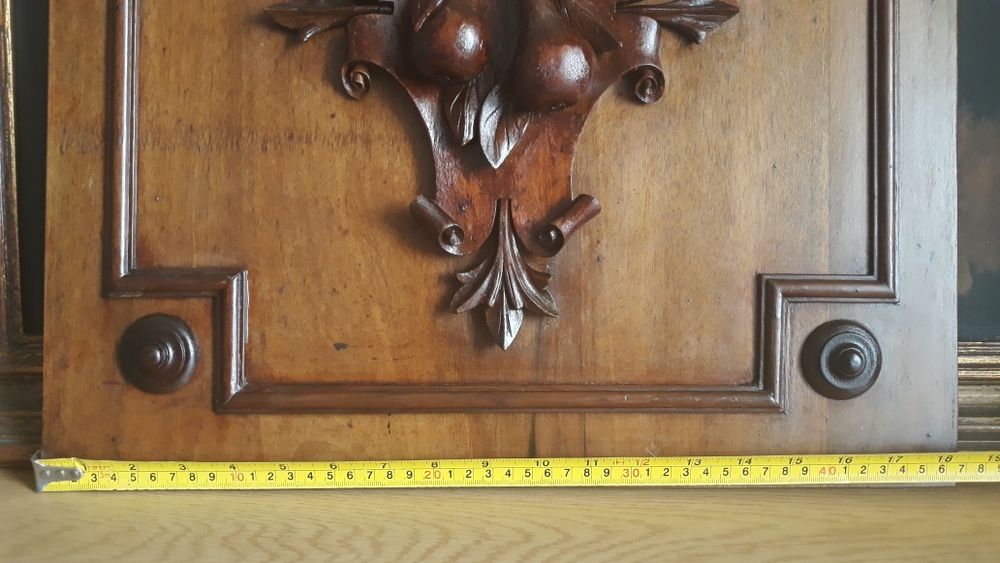 Painel de porta Antigo Entalhado à mão