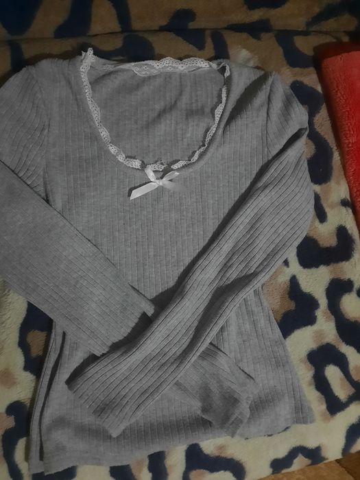 кофточка в рубчик