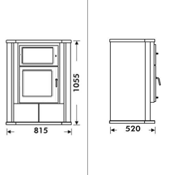 Salamandra Juan Panadero COIMBRA EcoDesign 7Kw