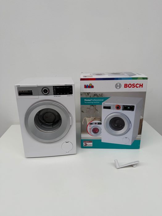 Zabawka pralka KLEIN Bosch Junior 9213 - Cztery programy prania i oryginalne odgłosy - działa z wodą i bez wody (outlet)