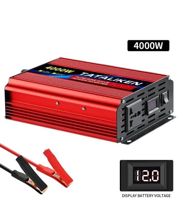 Инвертор 12-220V Tataliken 4000W Чистый Синус (Преобразователь)
Продам