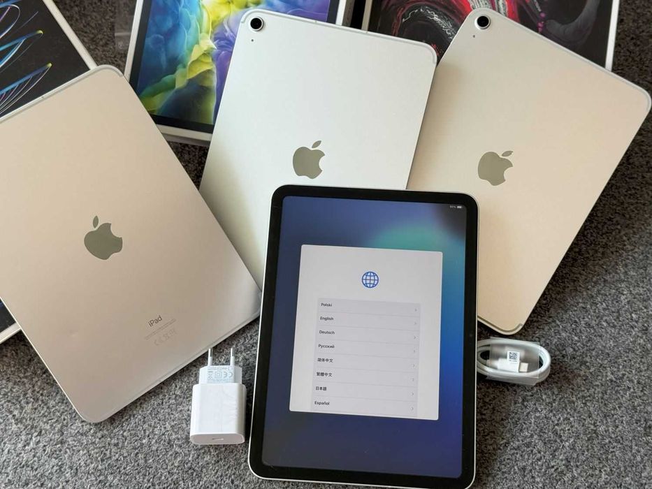 iPad 10 GEN 10.9" 64GB Silver Srebrny Wifi Cellular LTE 5G Bat100% GW