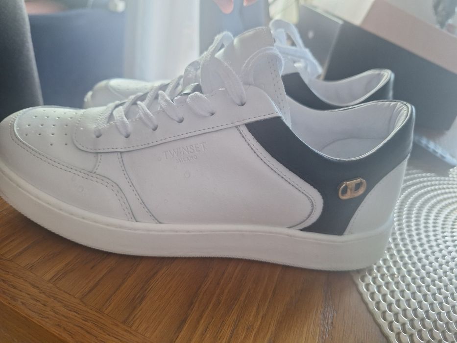 Twinset sneakers 40 skorzane JAK NOWE RAZ ZAŁOŻONE