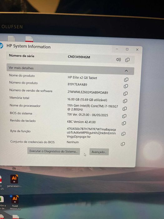 hp elite x2 g8 i7 11th 16 512gb  portatil e tablet com garantia hp